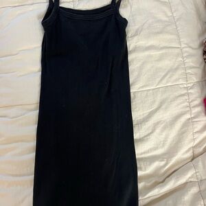 Frenchi Classic Black Midi Dress